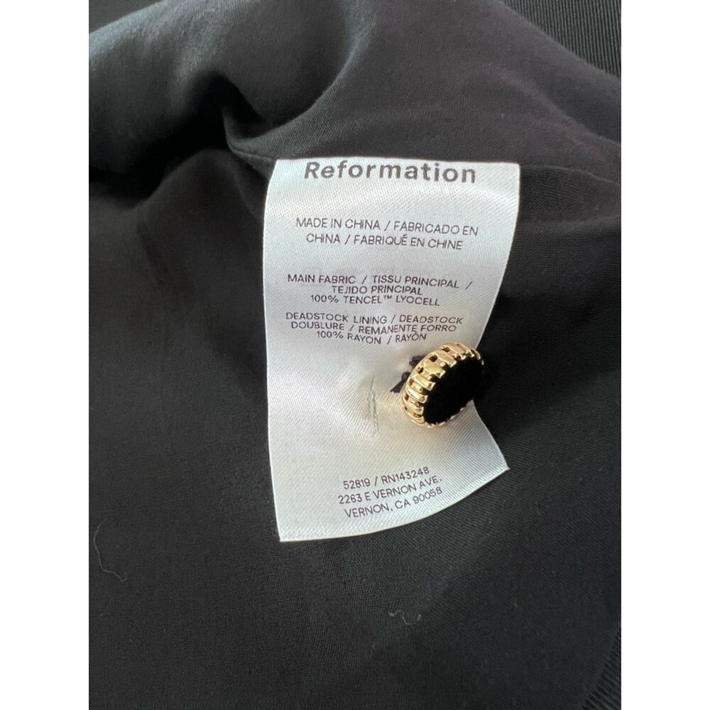 Reformation Oakley Peplum Vest Top in Black Sz 0 - Picture 5 of 7